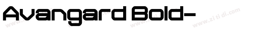 Avangard Bold字体转换